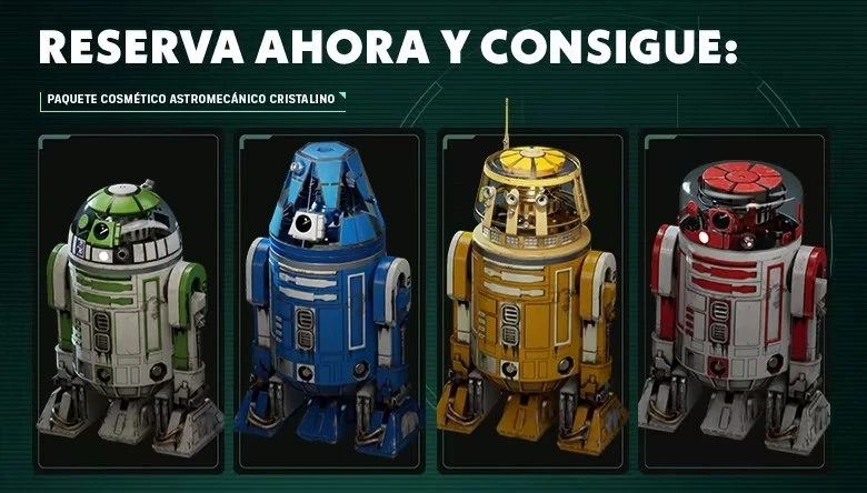 Bonus de prereserva: pack cosmético Crystalline Astromech