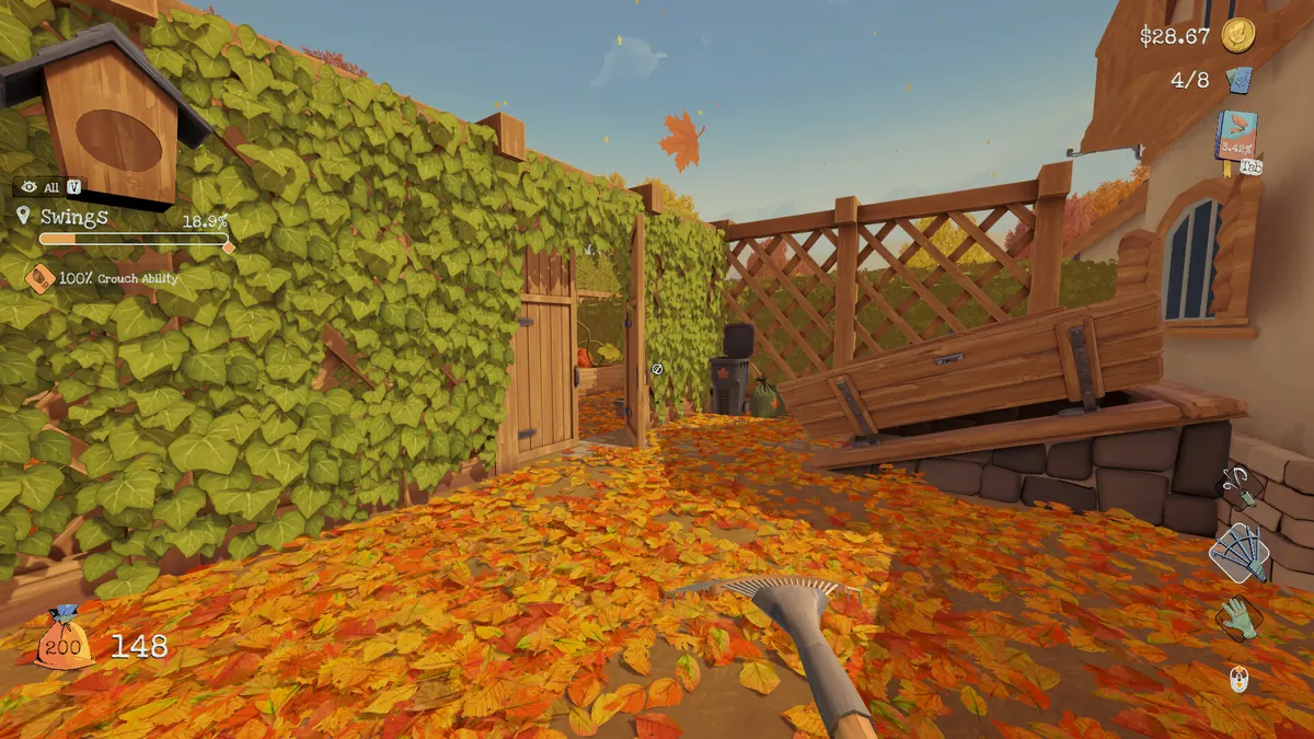 Leaf It Alone, limpiando hojas en primera persona
